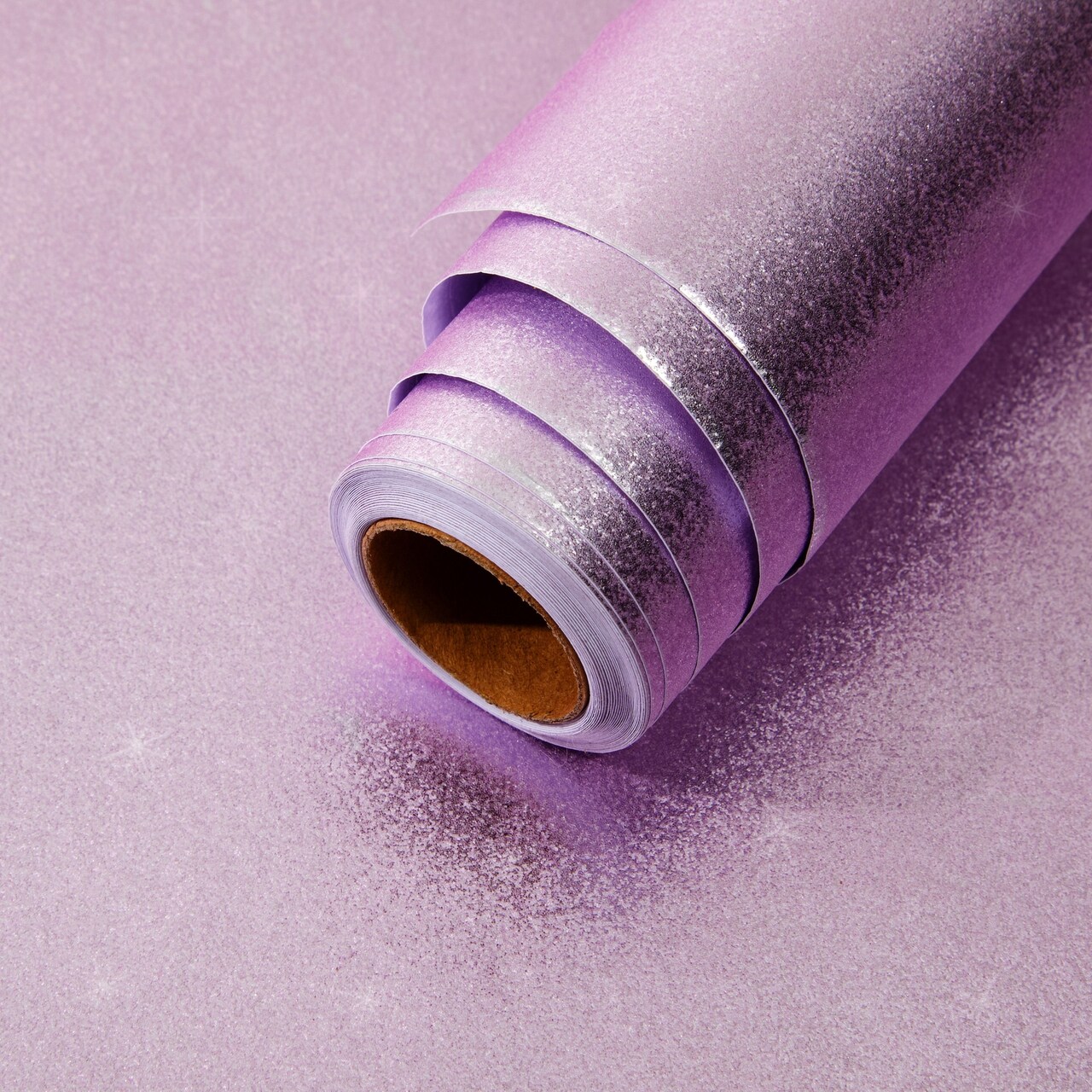 Pink Glitter Contact Paper Roll for DIY Crafts, Peel and Stick Art Decal for Scrapbooking (17.7 In x 16.5 Ft)